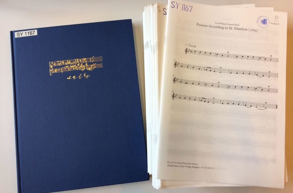 Une particularité de La Musicale: Les matériels d’orchestre (2)