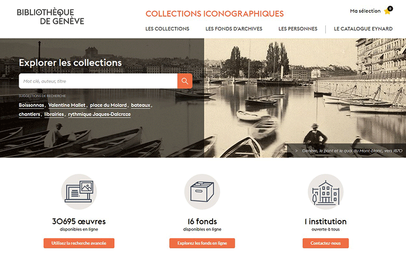 Nouvelle plateforme pour les collections iconographiques (1)