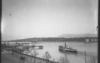 Genève au fil du temps: quai du Mont-Blanc