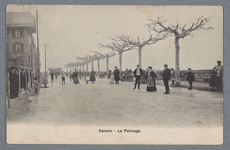 Genève au fil du temps: patinage en ville