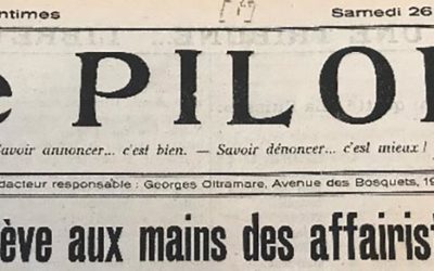 «Le Pilori», né il y a un siècle à Genève…